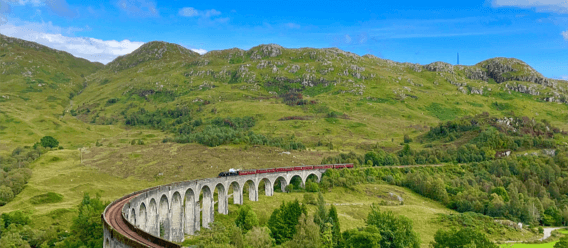 Trains to Glenfinnan Via Blackpool Tower