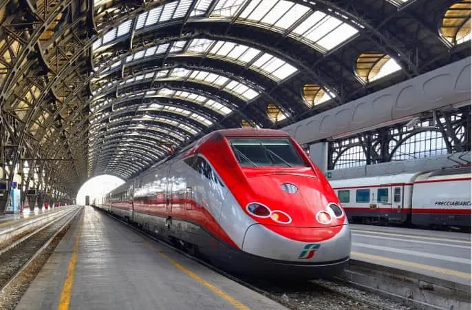 Trenitalia trains in Italy