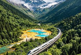 3D2N · Group Tours · Round-trip high-speed trains, Inquire Now for VIP Lounge + Free eSIM + Tibetan photoshoot, first-class upgrade and airport transfer booking available · Round-trip train travel to Jiuzhaigou, comfortable business bus transportation, select 2 nights at 5-star hotels, complimentary afternoon tea, travel photography, and Tibetan home-style hot pot