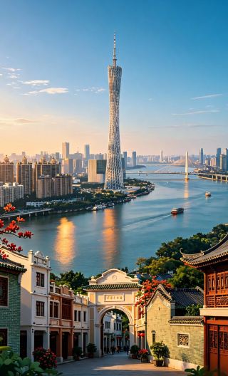 7D6N • Lingnan Landmarks: Ancient Charm Meets Modern Cities - Visit Dr. Sun Yat-sen's Residence & Lianhuashan, Admire Canton Tower, and Overlook the HZMB