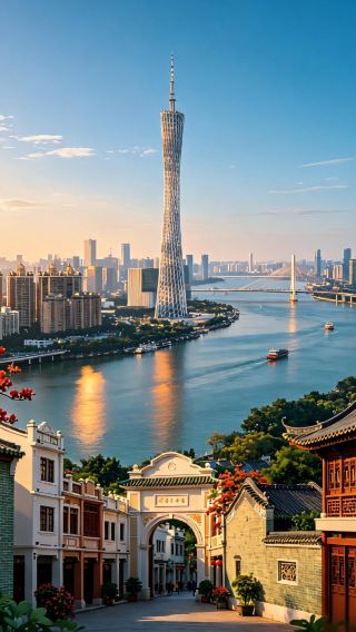 7D6N • Lingnan landmarks: ancient charm meets modern cities - visit Dr. Sun Yat-sen's Residence & Lianhuashan, admire Canton Tower, and overlook the HZMB