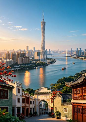 7D6N • Lingnan Landmarks: Ancient Charm Meets Modern Cities - Visit Dr. Sun Yat-sen's Residence & Lianhuashan, Admire Canton Tower, and Overlook the HZMB
