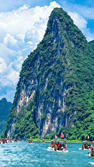7日6晚 • 「桂粵聯遊 · 廣州高鐵往返」桂林象鼻山景區 · 龍脊賞梯田指紋｜陽朔4人竹筏遊桂林灕江景區 · 相公山 · 興坪古鎮｜可體驗廣式早茶 · 全程入住高品質酒店