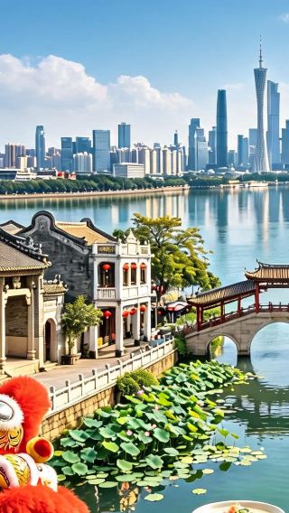 5D4N • Muslim-friendly Guangzhou & Foshan cultural tour: discover Tang Maritime Silk Road Islamic heritage, wander Lingnan arcade streets, explore ancient mosques and lion dance culture