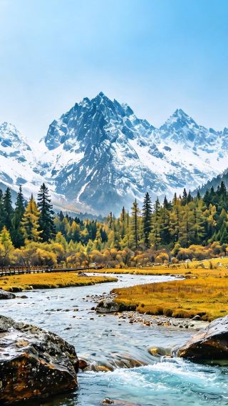 2D1N • Autumn early bird - Sichuan highlights: in-depth tour of Mount Siguniang & Bipenggou, free hotel hot spring at Bipenggou, one-stop views: snowy peaks, colorful forests, alpine lakes, canyon pastures