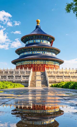 5D4N • Golden autumn journey in Beijing: Palace Museum + Mutianyu Great Wall + Temple of Heaven + Summer Palace + Jingshan Park + Shichahai: Holiday Inn Stay & Complimentary Hutong Rickshaw Tour