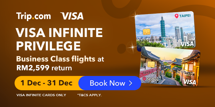 Promosi Malaysia Airlines Kelas Perniagaan dari RM2599 ke Seoul & Taipei | Trip.com