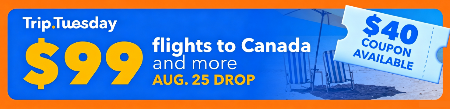 TripTuesday - Weekly $99 flight flash sale