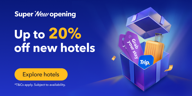 Up to 20% off on new hotels