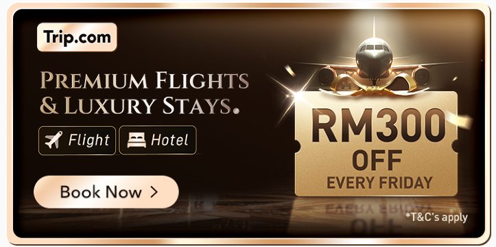 Promo Kelas Perniagaan: Diskaun hingga RM300 | Trip.com