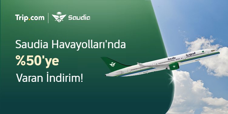 Saudia Havayolları ile %50 İndirimli Uçun!