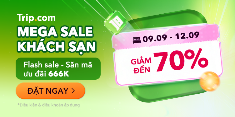 9.9 MEGA SALE KHÁCH SẠN 70%