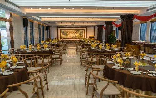 Yun He Ye Bo Hotel (Wuxi Lingshan Grand Buddha Nianhua Bay) تناول الطعام Photos