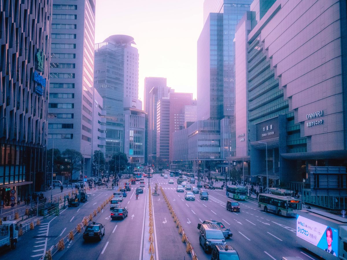 Osaka Station and the Umeda skyline