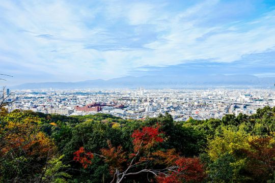 The streets around Nijo Castle in Kyoto