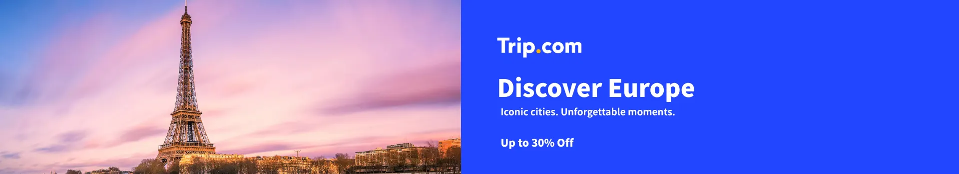 Discover Europe: Up to 30% Off Iconic City Breaks