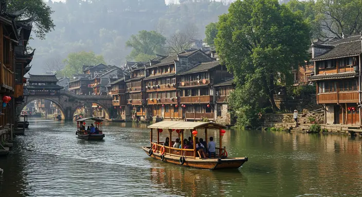 鳳凰古城 - 沱江泛舟