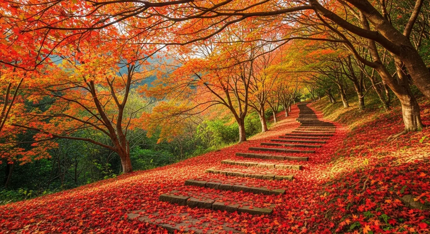 台南關子嶺紅葉公園
