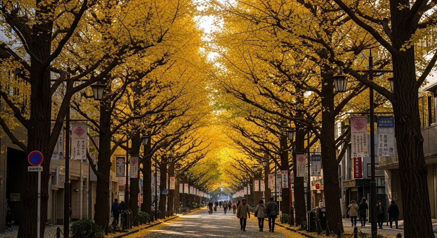 定禪寺通黃金隧道