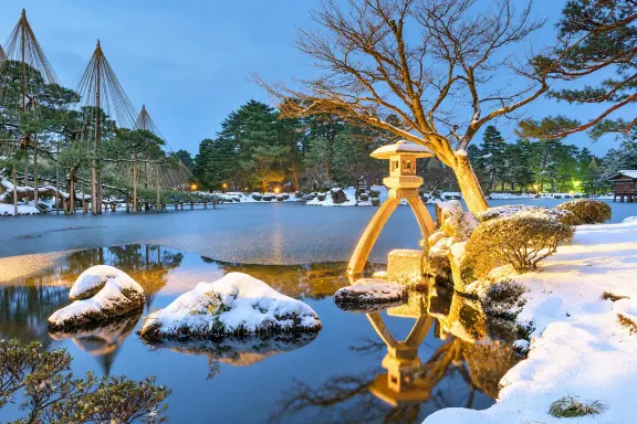金澤兼六園的秋日園景