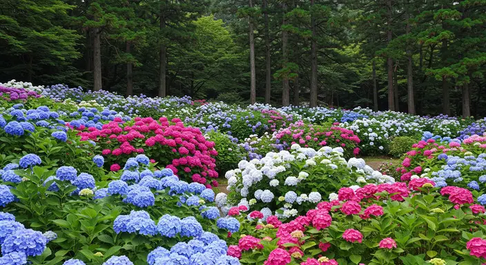 三室戶寺繡球花
