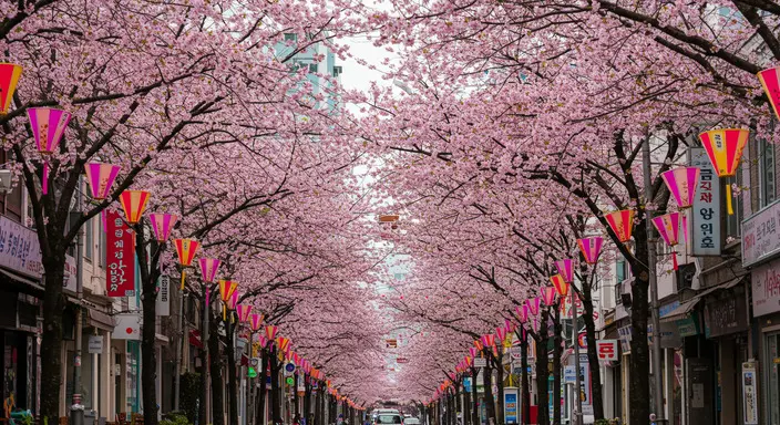 典農路櫻花隧道