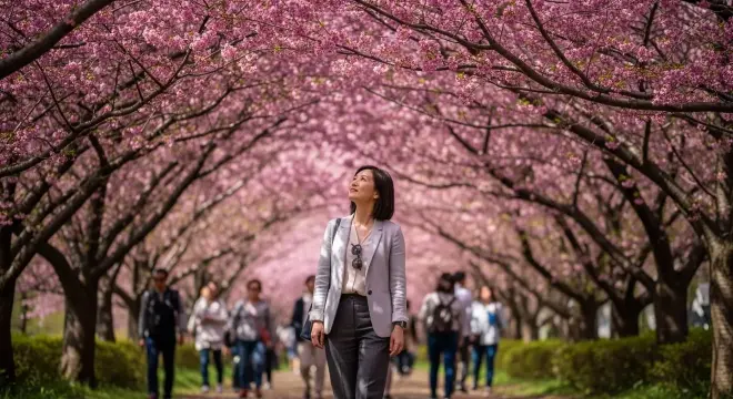 大阪造幣局櫻花通道