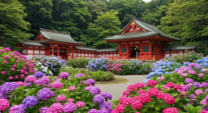 太宰府天滿宮繡球花