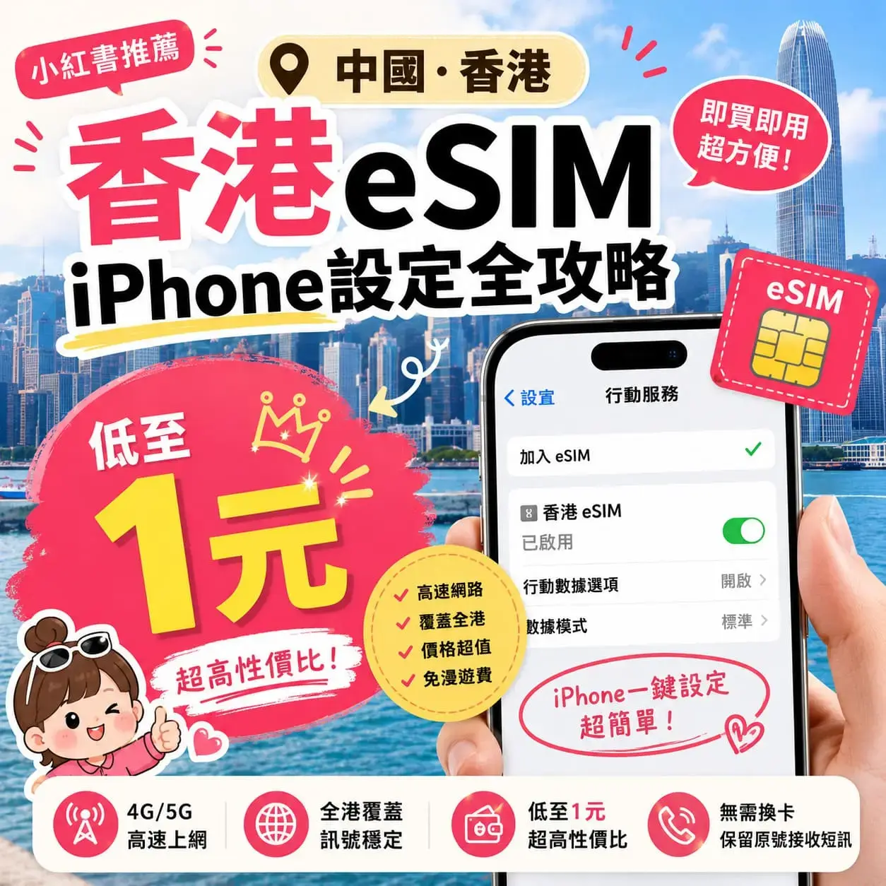 🔥中港澳神卡！2026最新 大陸 eSIM 推薦 & 香港 eSIM 攻略