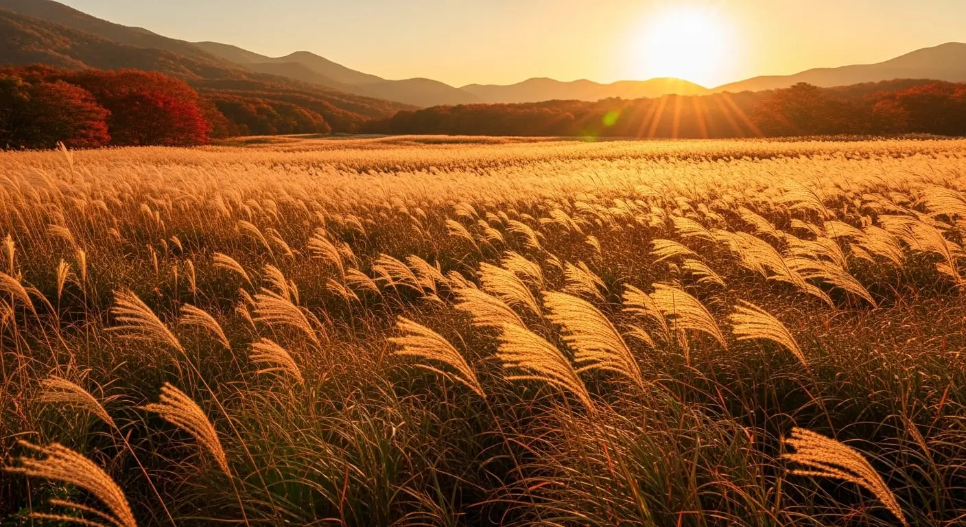 仙石原芒草與紅葉