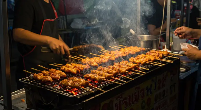 泰式燒烤 (Thai BBQ - Moo Ping / Gai Yang)