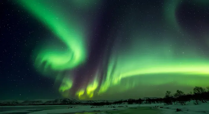 冰島夜空