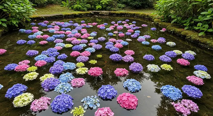 下田公園繡球花
