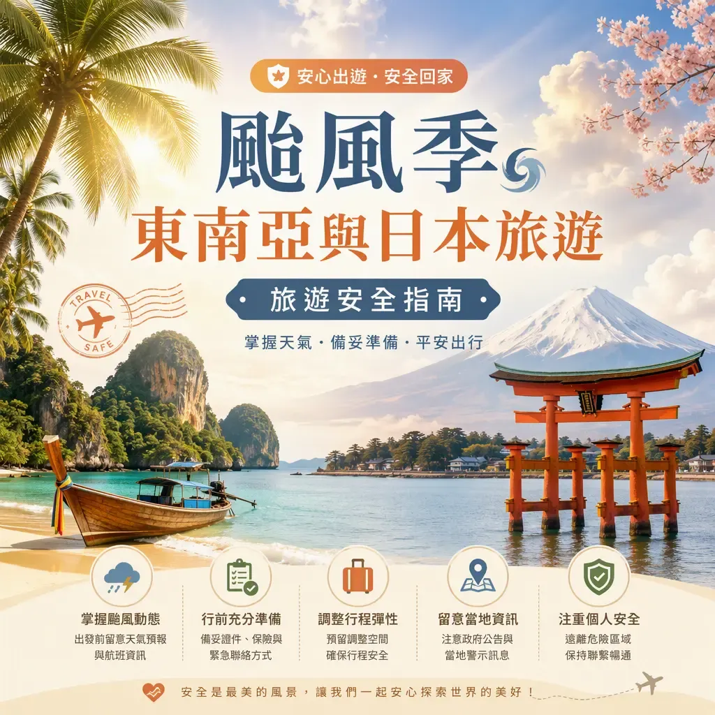 颱風季去邊？東南亞日本安全出遊指南