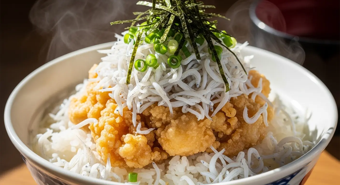 鮮甜丼飯：釜揚吻仔魚飯