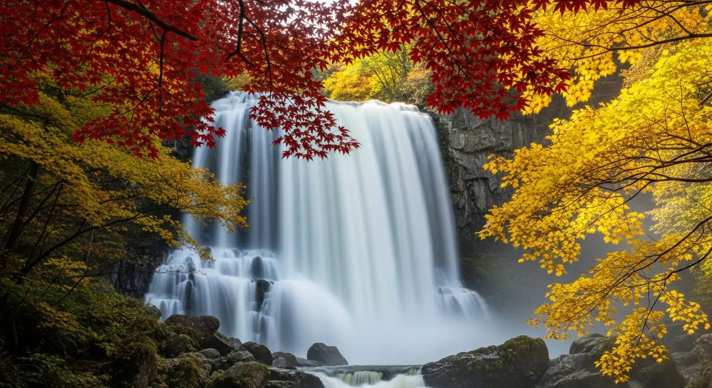 秋保大瀑布飛瀑全景