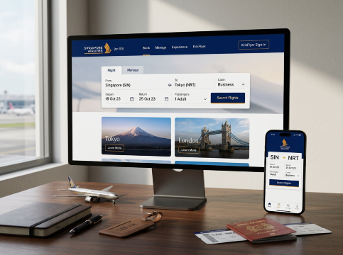 Singapore Airlines WEbsite
