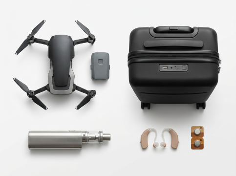 Batteries on Plane: Special Devices with Batteries