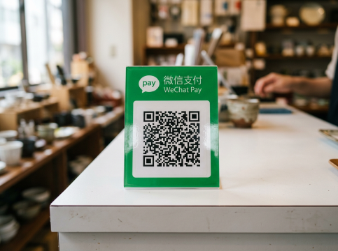 WeChat PayのQRコードは友達追加用とは別