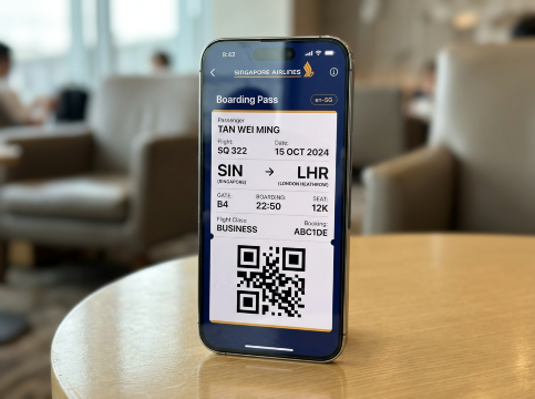 Singapore Airlines Boarding Pass