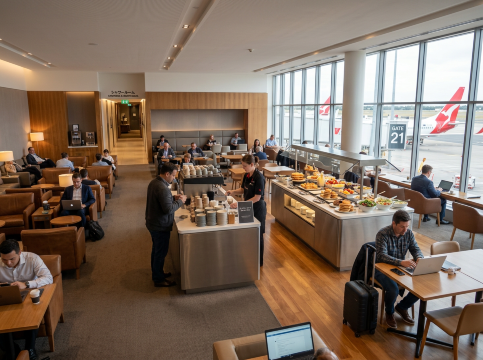 【国内線】Qantas Club（カンタス航空ラウンジ）