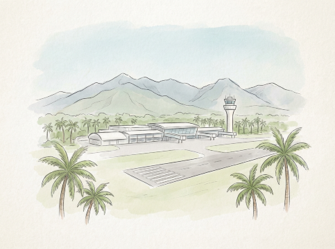 ケアンズ空港のイラスト