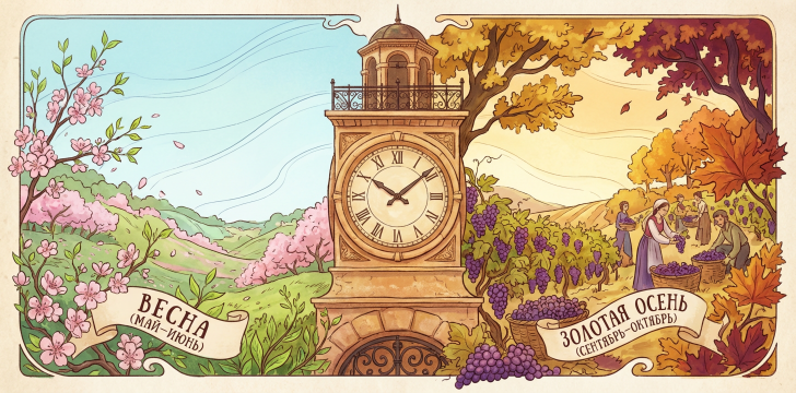 Концептуальные часы-карта.