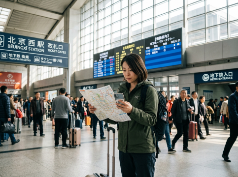 中国の駅選び Step 2:ホテルから発駅までのアクセスを比較する