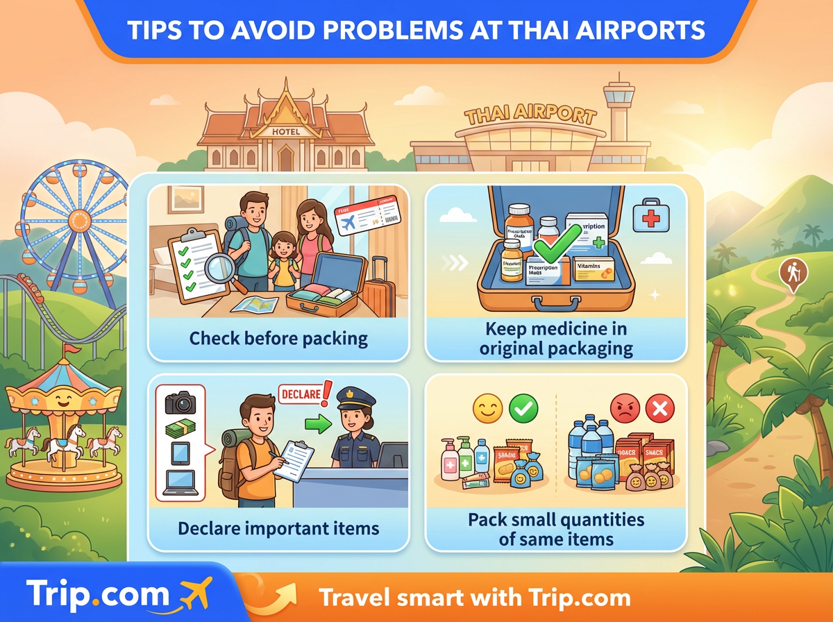 Tips to avoid problem at thai aiport