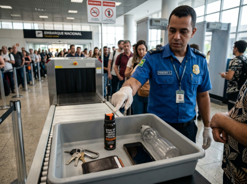 Posso levar spray de pimenta no avião?