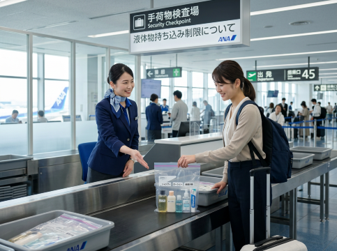 ANAの液体持ち込みルールを確認してスムーズに搭乗しよう