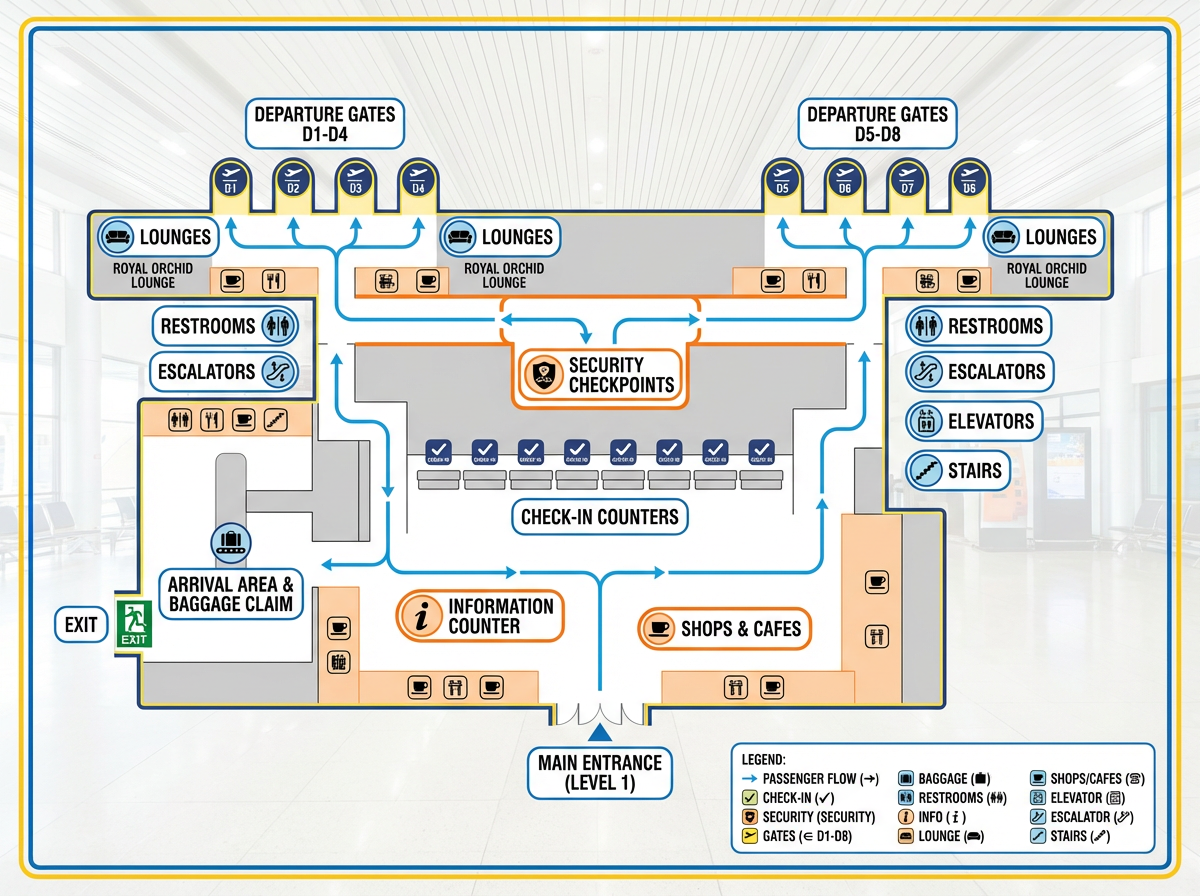 Phuket Airport Map
