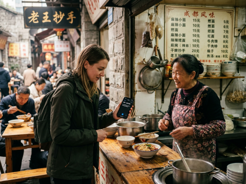 **Traveller in Chengdu**