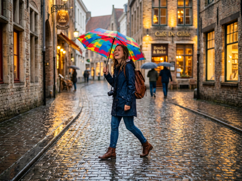 Traveling with Umbrella on the Plane